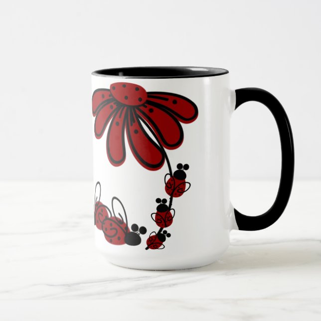 Lady Bugs Mug (Right)