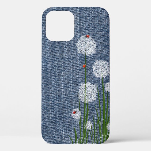 Lady Bugs on Flower Case-Mate iPhone Case (Back)