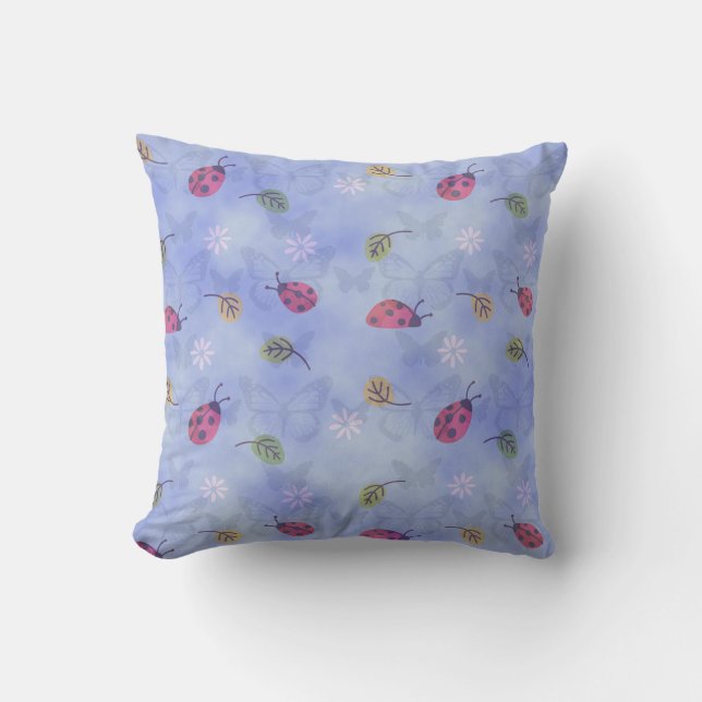 Lady Bugs Outdoor Pillow (Front)
