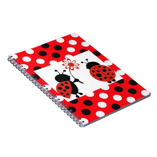 Lady Bugs Spiral Notebook (Right Side)