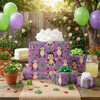 Lady Bugs  Wrapping Paper