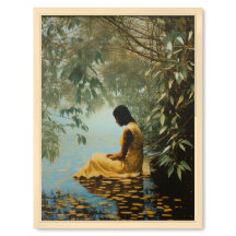 Lady by the Lake in the Maldives Nostalgic Art