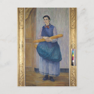Lady Carrying Bread, 1889 Postcard