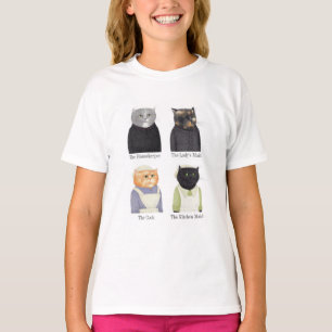 LADY CATS Girls' Basic T-Shirt