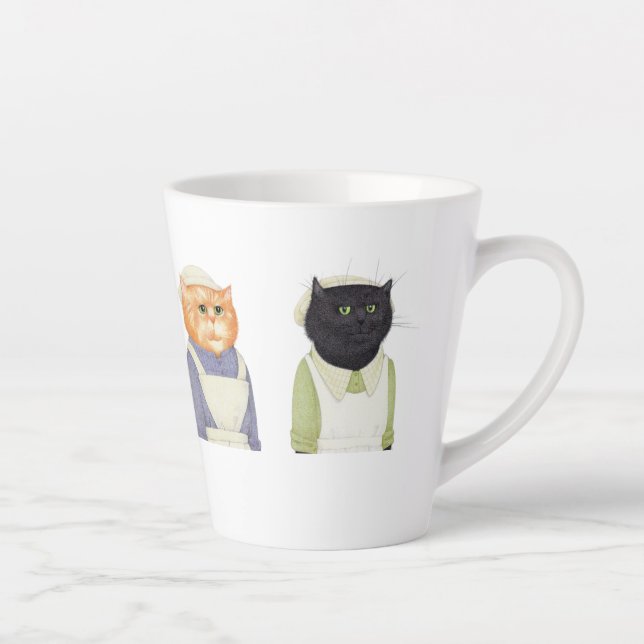 LADY CATS Latte Mug  (Right)