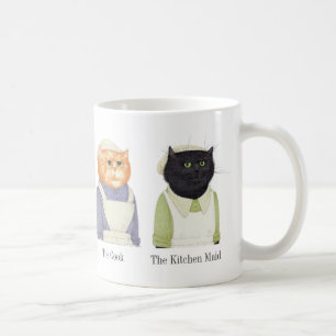 LADY CATS White Mug + Text