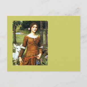 Lady Clare and the Fawn Postcard
