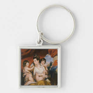 Lady Cockburn and her Three Eldest Sons, 1773 Keychain