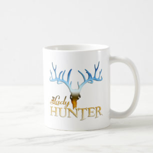 LADY DEER HUNTER COFFEE MUG