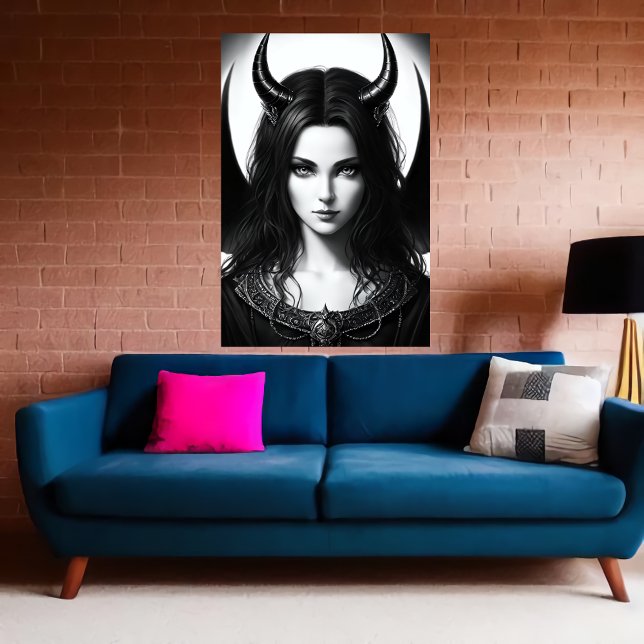 Lady demon Lord | AI Art Poster (Créateur téléchargé)