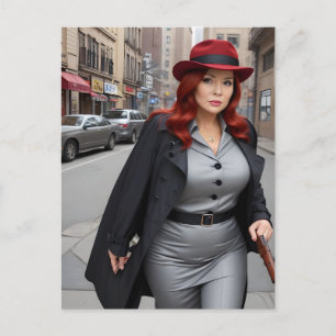 Lady Detective Postcard