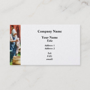 Lady Doing Laundry - Platinum Business Card
