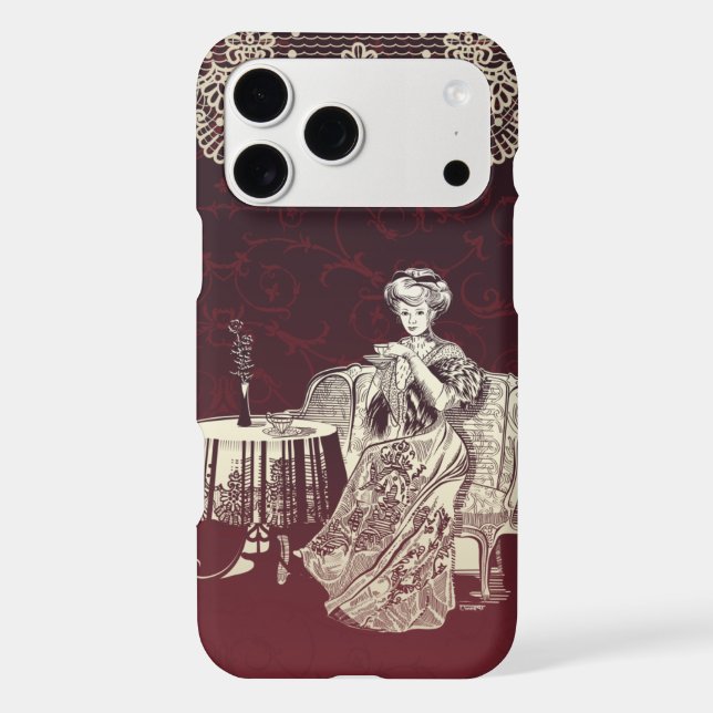lady drinks tea (Back)