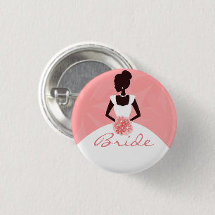 Lady Elegance Collection 1 Inch Round Button