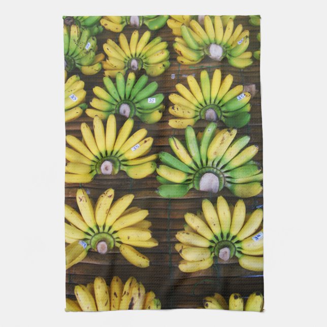 Lady Finger Bananas ~ Egg Banana (กล้วยไข่) Kitchen Towel (Vertical)