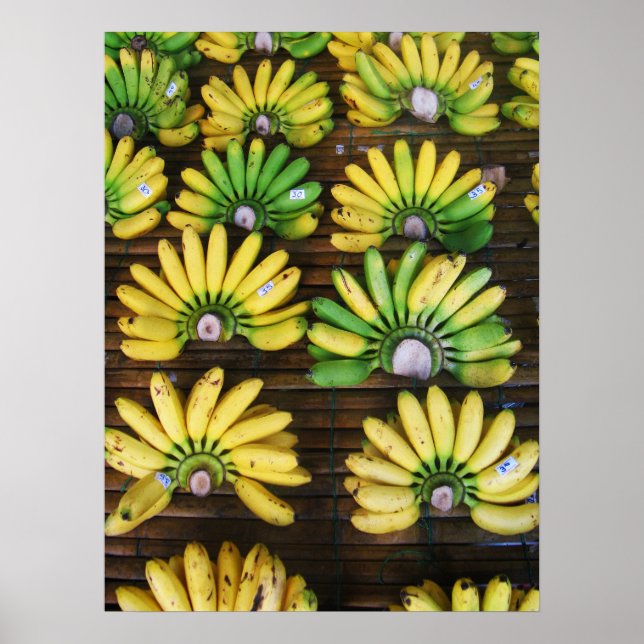 Lady Finger Bananas ~ Egg Banana (กล้วยไข่) Poster (Front)