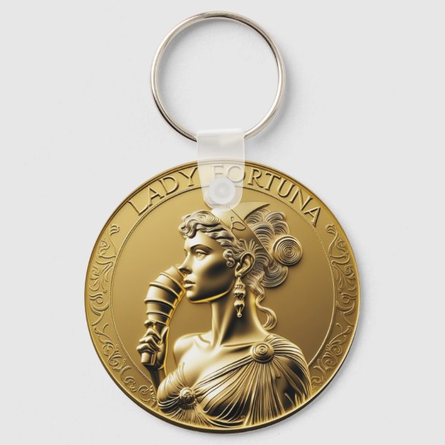 Lady Fortuna Inspiration Keychain (Front)