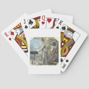 Lady Francis Scott and Lady Elliot, c.1770 (w/c ov Playing Cards