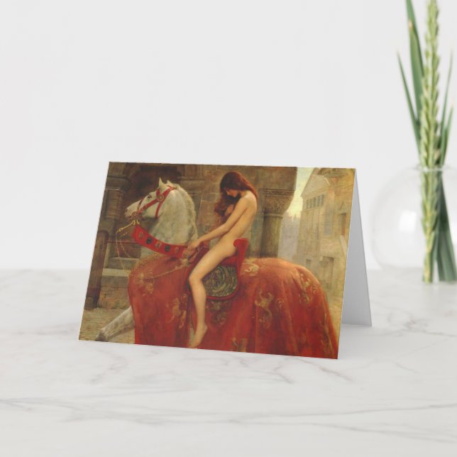Lady Godiva, John Collier, 1898 Card (Front)