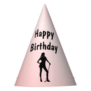 Lady Golf Birthday Party Hat