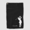 Lady Golfer Silhouette Black White Monogram