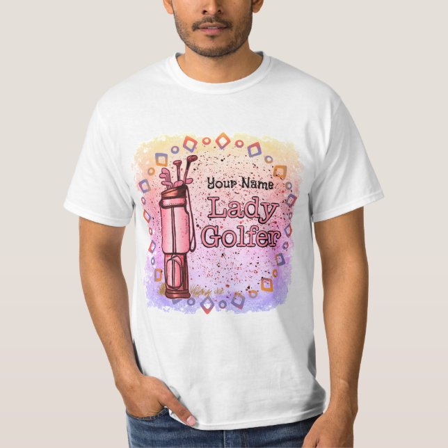 Lady Golfer  T-Shirt (Front)