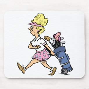 Lady Golfer Tshirts and Gifts Mouse Pad