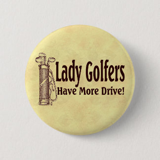 Lady Golfers 2 Inch Round Button