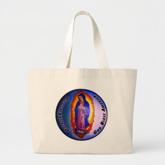 Lady Guadalupe Blessing Large Tote Bag