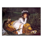 Lady & Her Pet Pug in a Boat by James Tissot