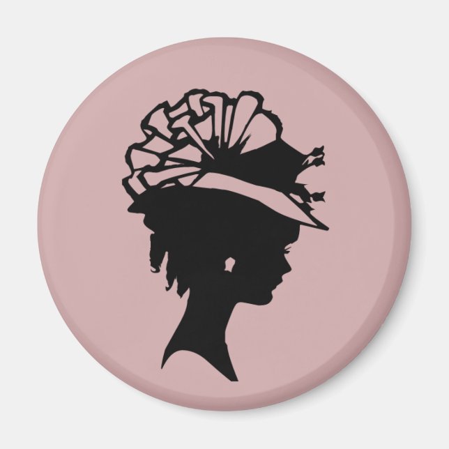 Lady in a Bonnet 7 Blush Pink AH2010 Magnet (Front)