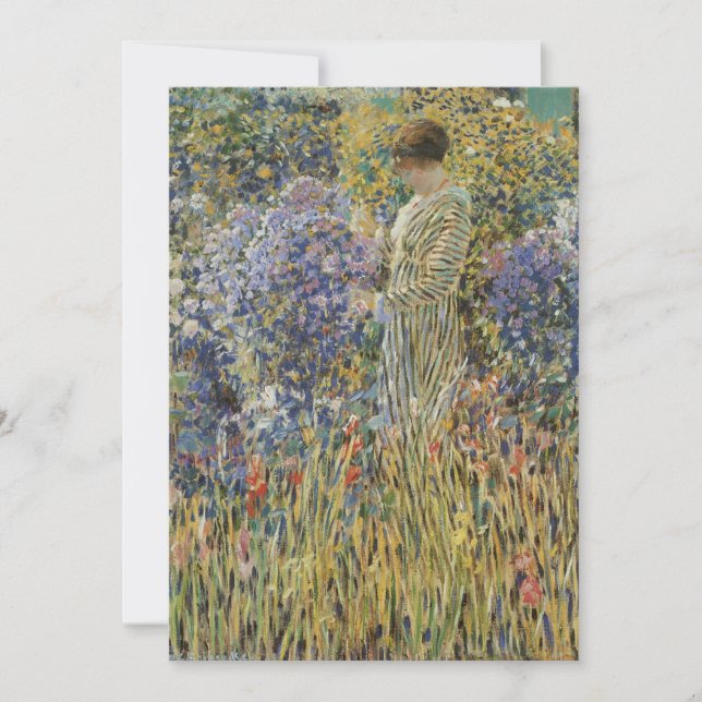 Lady in a Garden by Frederick Frieseke, Fine Art (Front)