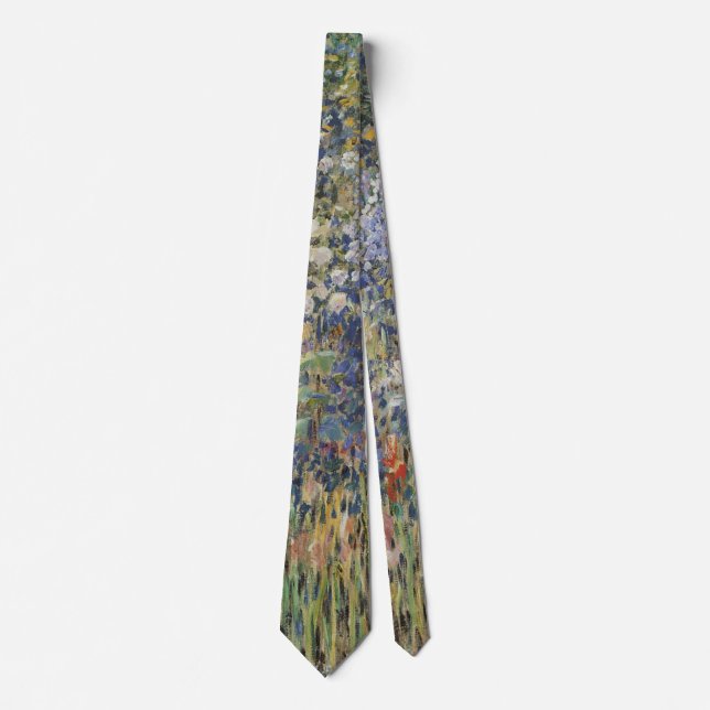 Lady in a Garden by Frederick Frieseke, Fine Art Tie (Front)