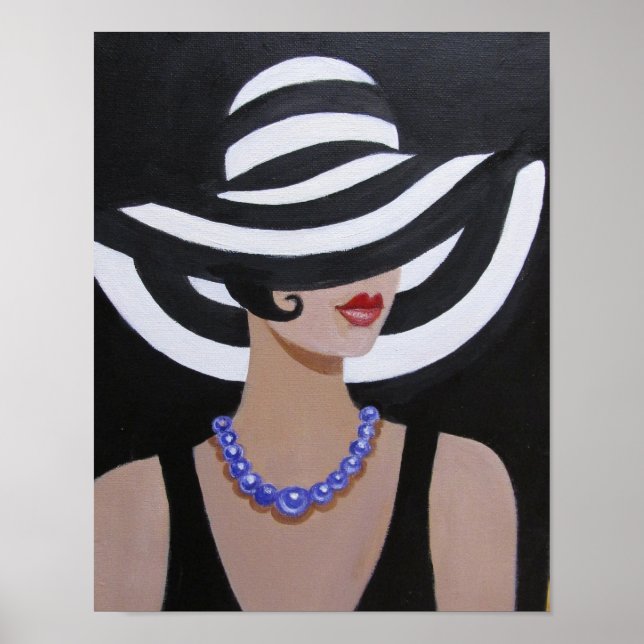 LADY IN A PICTURE HAT, POSTER (Front)