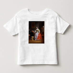 Lady in a yellow and red dress toddler t-shirt