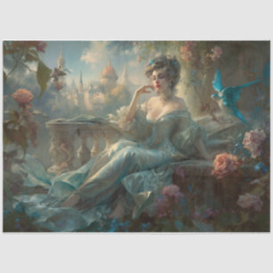 Lady in Blue  Tissue Paper