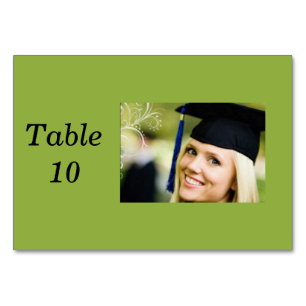 Lady in Grad Hat Table Number