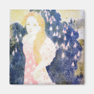 Lady in Pink Dress, Maurice Denis Magnet