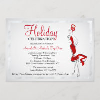 Lady In Red Invitation