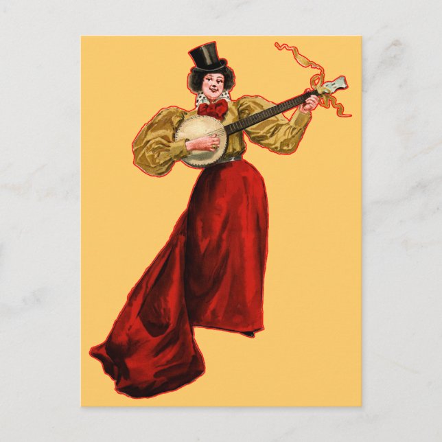 Lady In Red Postcard (Front)