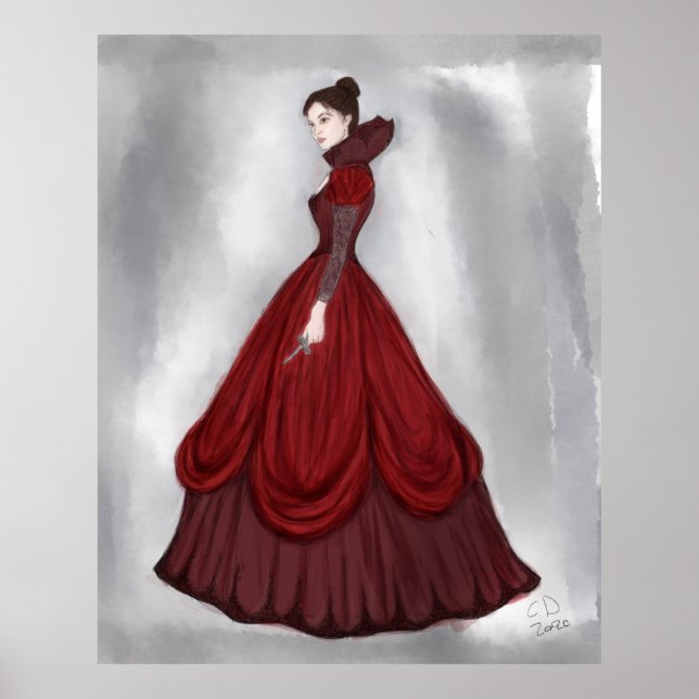 Lady In Red Poster bigger (Front)