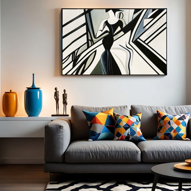Lady in Silhouette Art Deco Poster (Creator Uploaded)