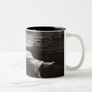 Lady in the Coffee Two-Tone Coffee Mug