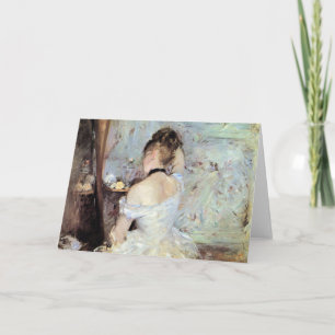 Lady in the Toilet by Berthe Morisot Card