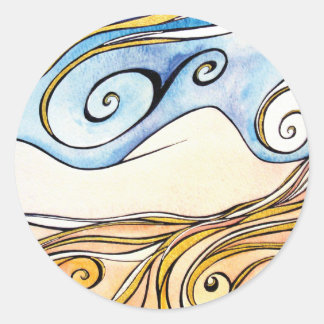 Lady Ireland Round Sticker