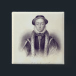 Lady Jane Grey, engraved by S. Freeman 2 Inch Square Button<br><div class="desc">English School's Lady Jane Grey,  engraved by S. Freeman located at a Private Collection. The Lady Jane Grey,  engraved by S. Freeman was created around the 19th century.</div>