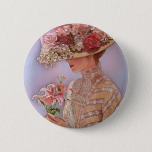 Lady Jessica 2 Inch Round Button