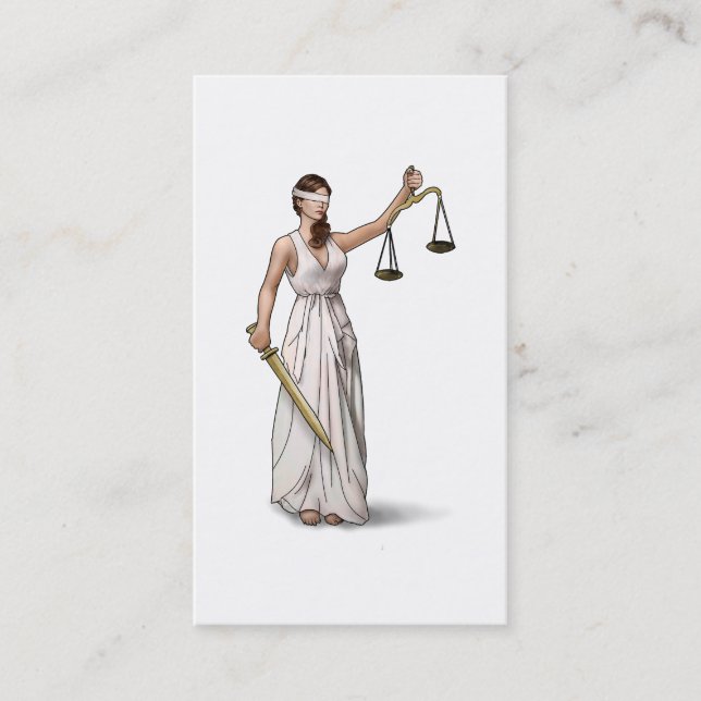 Lady Justice Business Card (Front)