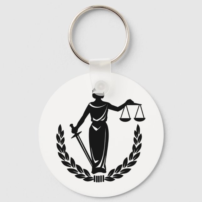 LADY JUSTICE CO. KEYCHAIN (Front)