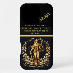 Lady Justice: Empowering Family Law iPhone 16 Pro Max Case